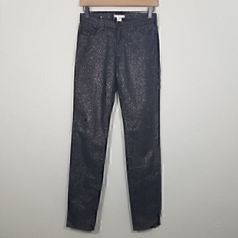 H&M Glitter High Rise Jeans Pant Size 4